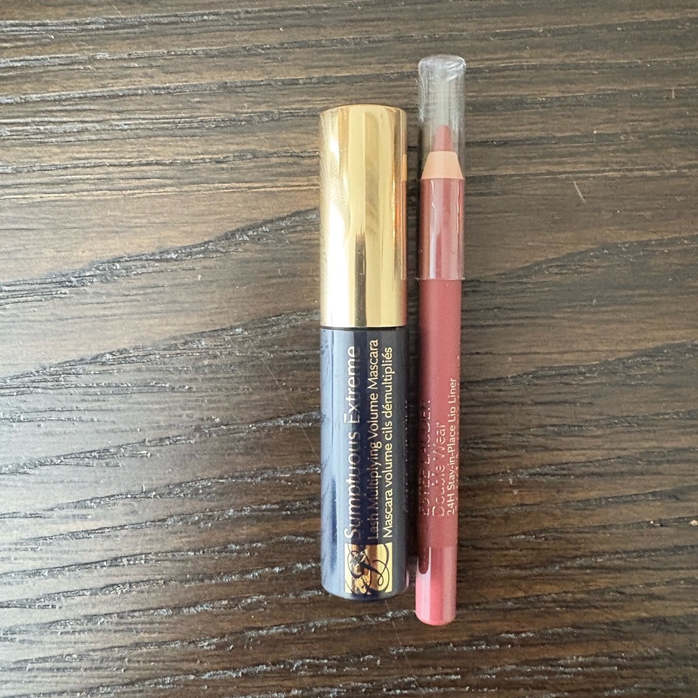 NEW Estee Lauder Mascara and Lip Liner Travel Duo